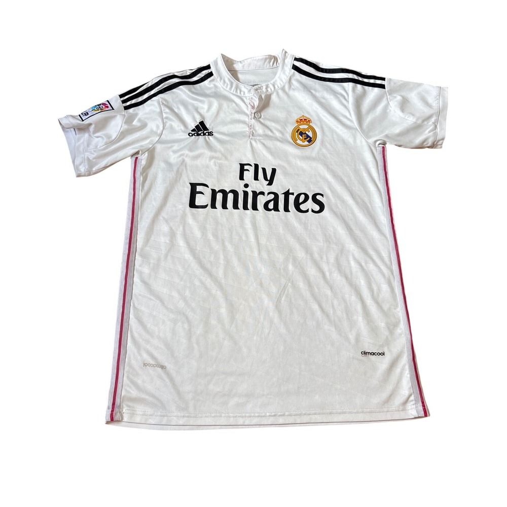 Adidas Real Madrid Jersey Mens White Ronaldo 7 2014-15 Home Kit SIZE M